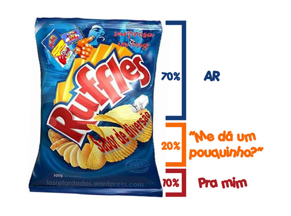 Viral do Ruffles: batata com ar