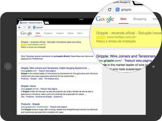 tablet presenca internet google adwords