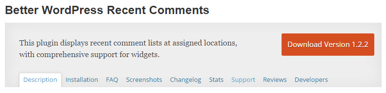 better wordpress recent comments