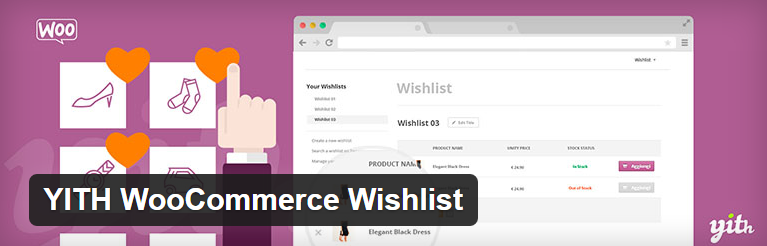 Plugin de lista de desejo WooCommerce - YITH WooCommerce Wishlist