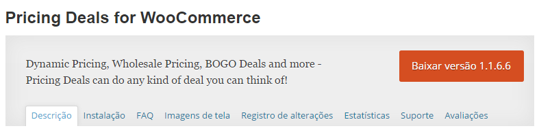 Plugins de descontos e promoções para WooCommerce - Pricing Deals for WooCommerce
