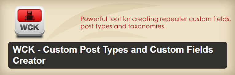 Plugin para gerenciar Custom Post Types - WCK