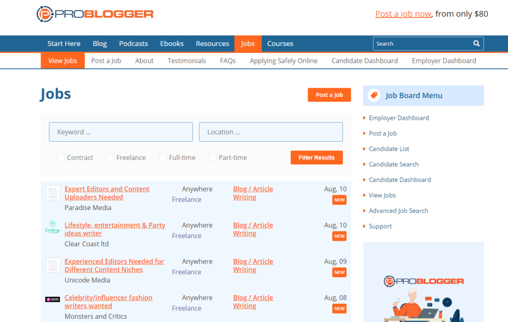 Jobs - ProBlogger