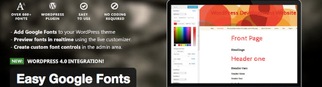 plugins de tipografia - easy google fonts