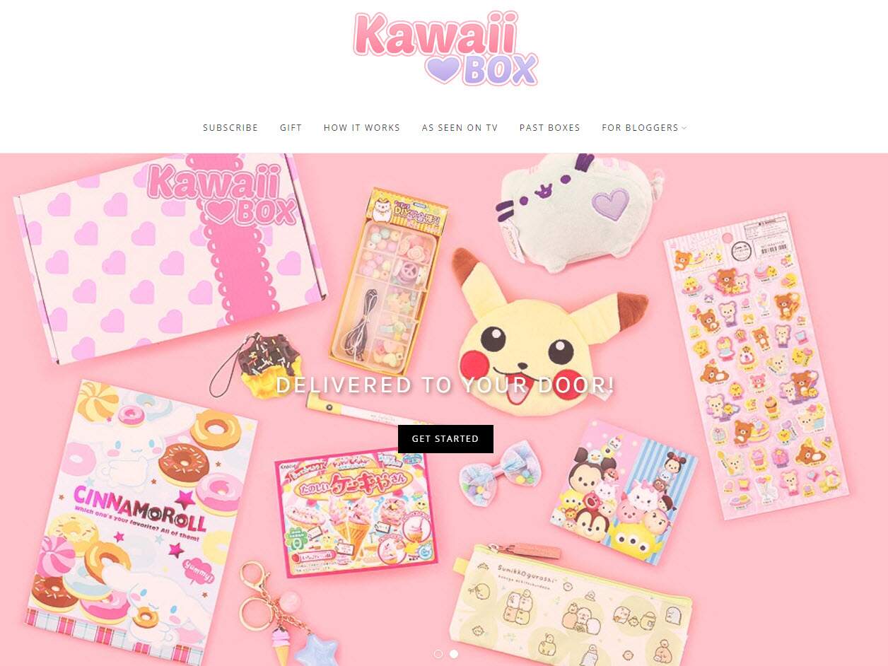 loja virtual WooCommerce - kawaii box