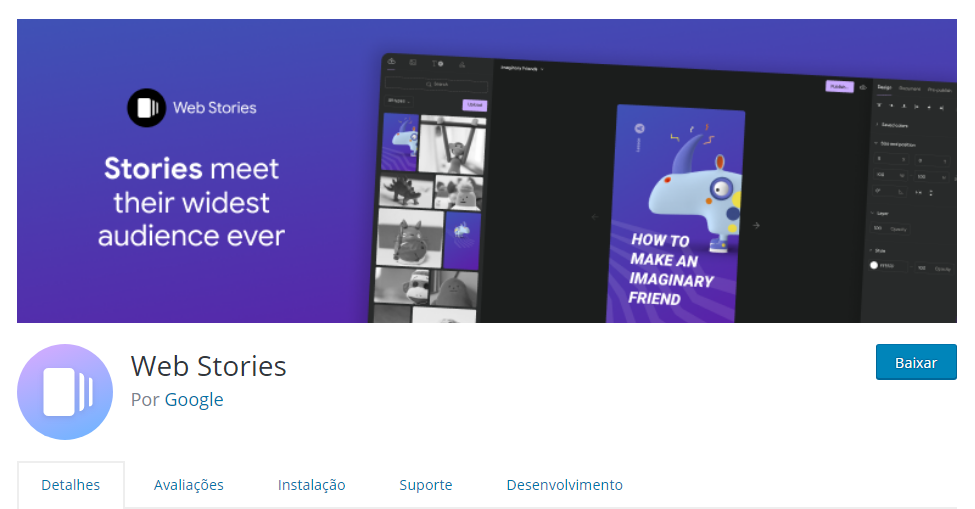 Plugin Web Stories para WordPress Plugin Web Stories para WordPress