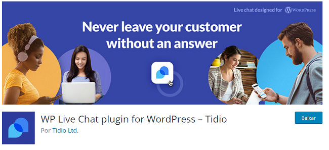 Tidio - plugin de chat para WordPress