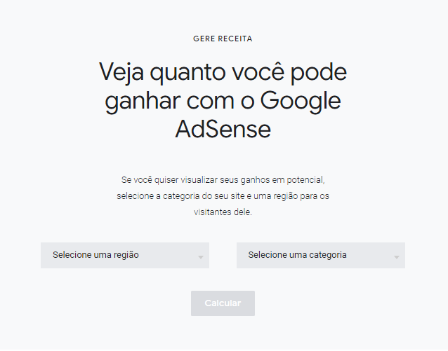 Calcule o quanto você pode ganhar com o Google AdSense