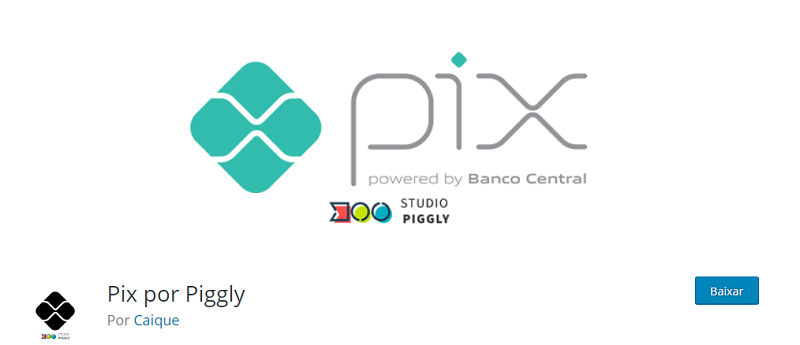 Pix por Piggly para WooCommerce