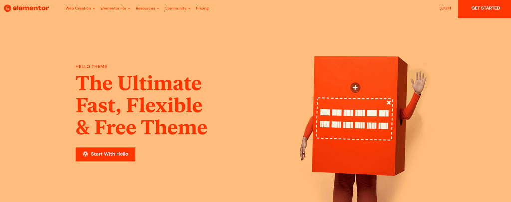 Hello Theme - Tema gratuito para Elementor