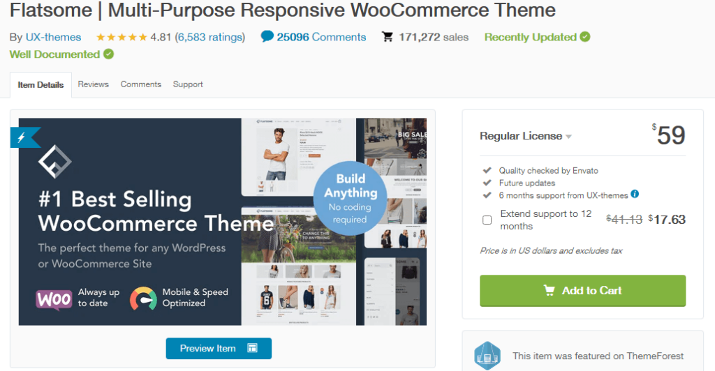 Melhores temas para WooCommerce do ThemeForest - Flatsome