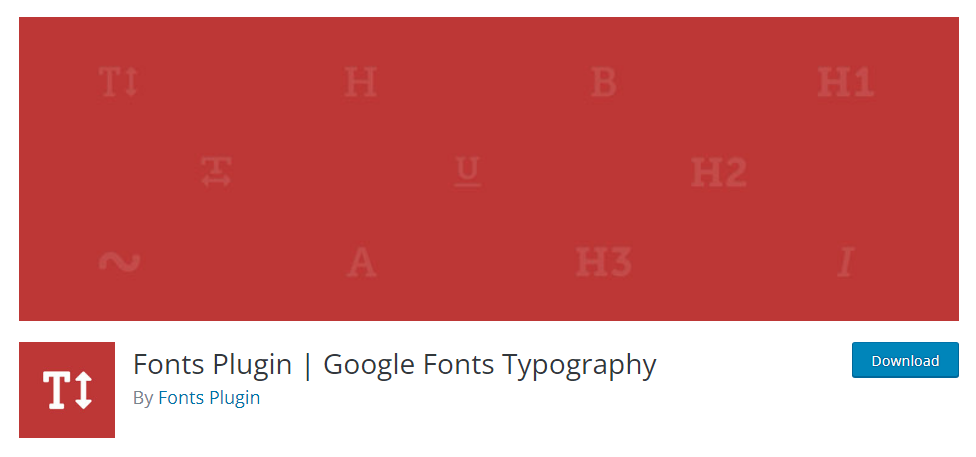 Fonts Plugin - plugin de tipografia