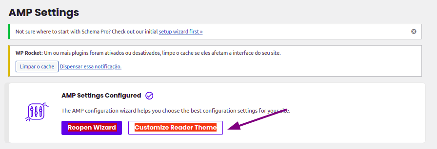 Passo a passo para configuração do Plugin AMP