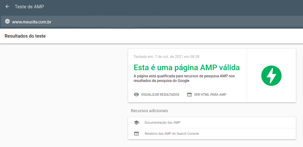 Passo a passo para configuração do Plugin AMP