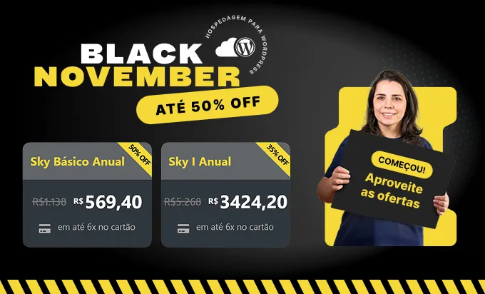 Banner Black November da Yogh