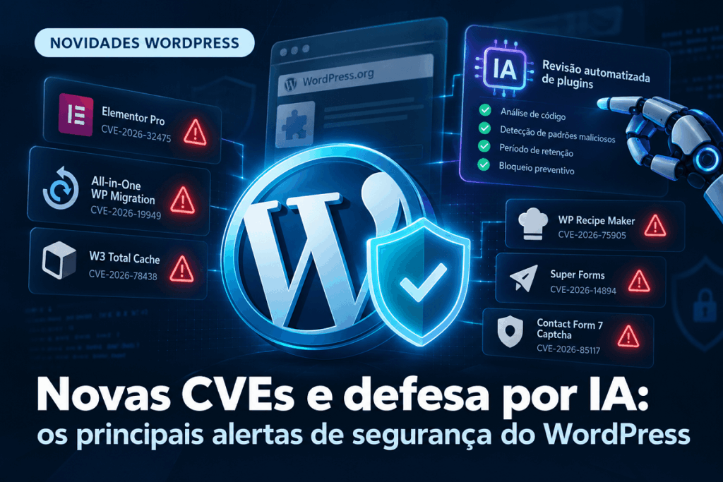 CVEs: alertas de segurança WordPress