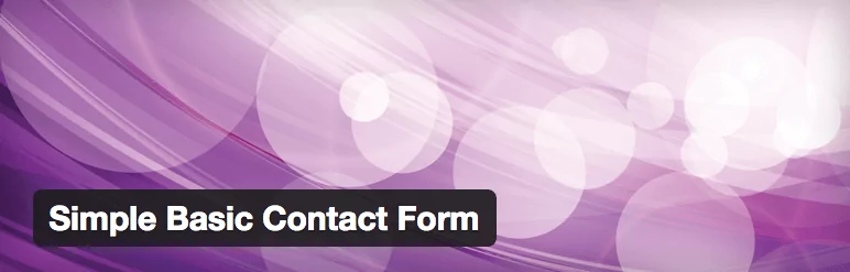 Plugin de formulário para WordPress - Simple Basic Contact