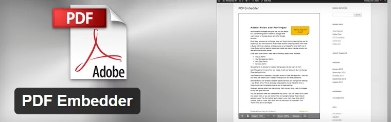 Plugin de PDF para WordPress - PDF Embedder