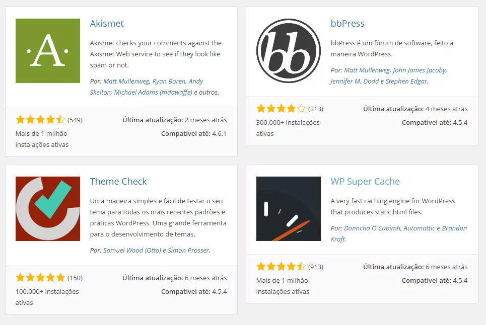 estrutura do wordpress - plugin