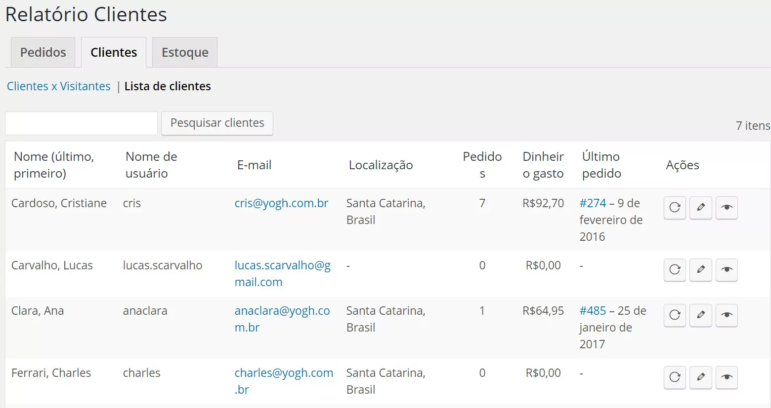 03RELATORIOlistadeclientes