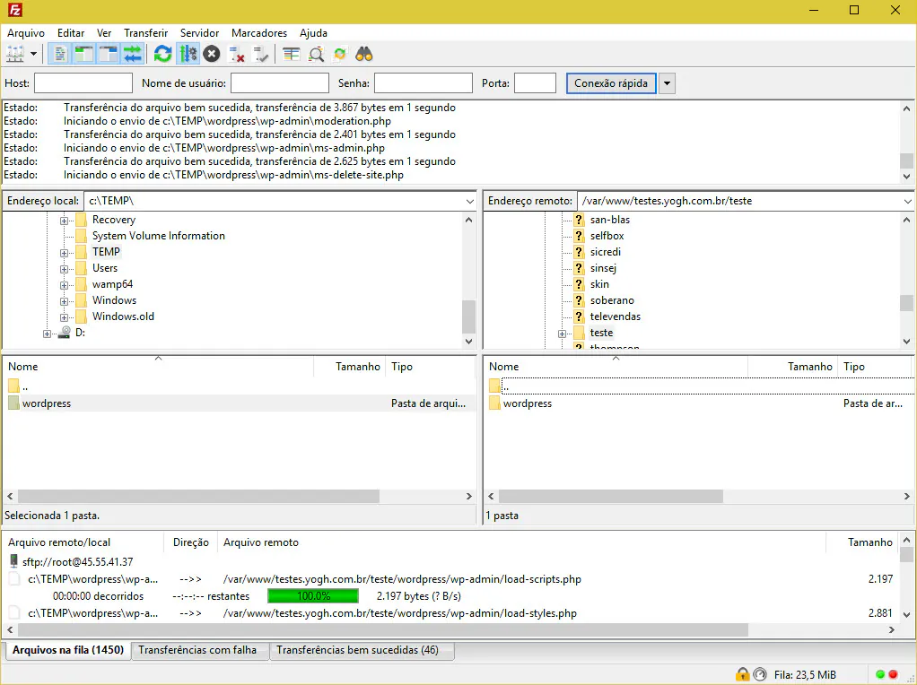 instalar o wordpress - passo 2
