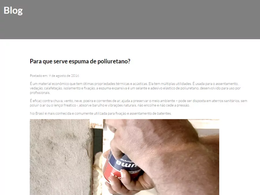 Site de arquitetura em WordPress - Blog