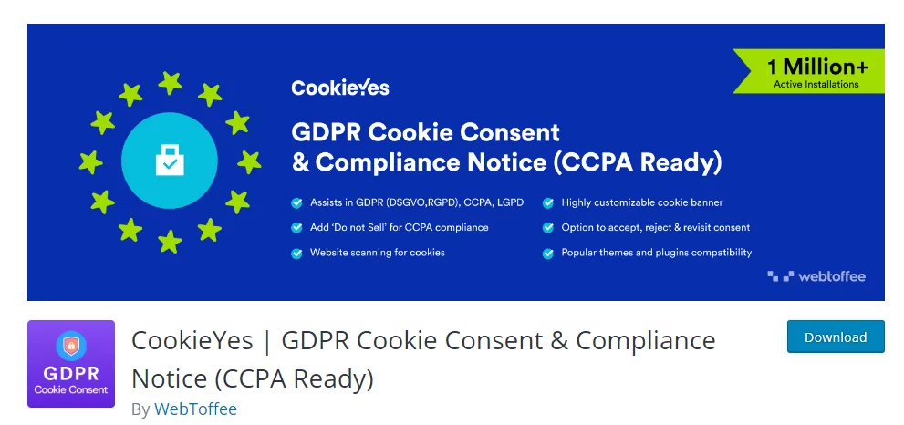 CookieYes - Plugin LGPD para o seu site WordPress