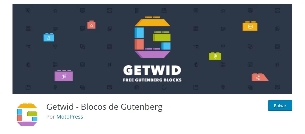 Getwid - Plugin de Blocos para o Gutenberg