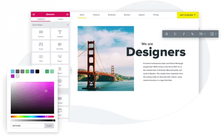 Elementor possui design flexível