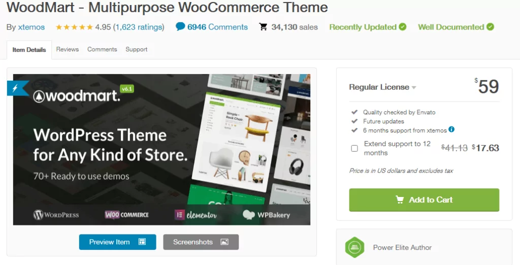 Tema para WooCommerce - WoodMart