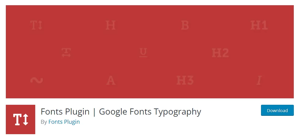 Fonts Plugin - plugin de tipografia