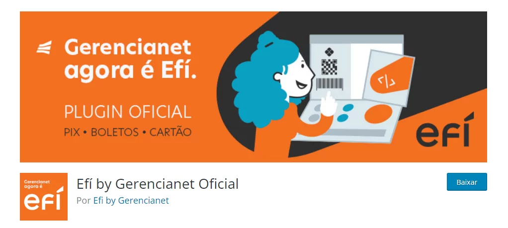 Efí - Gerencianet - Métodos de pagamento para WooCommerce